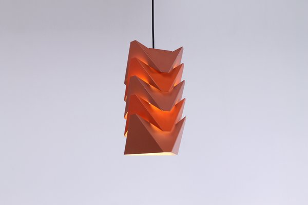 Ekko Metal Pendant Lamp by Louis Weisdorf for Lyfa, 1970s-XT-1393887