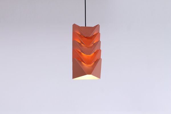 Ekko Metal Pendant Lamp by Louis Weisdorf for Lyfa, 1970s-XT-1393887