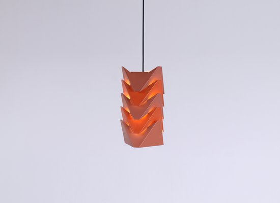 Ekko Metal Pendant Lamp by Louis Weisdorf for Lyfa, 1970s-XT-1393887