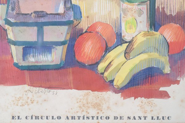 El Círculo Artístico de Sant Lluc, 1958, Lithograph on Paper, Framed-AOI-1106729