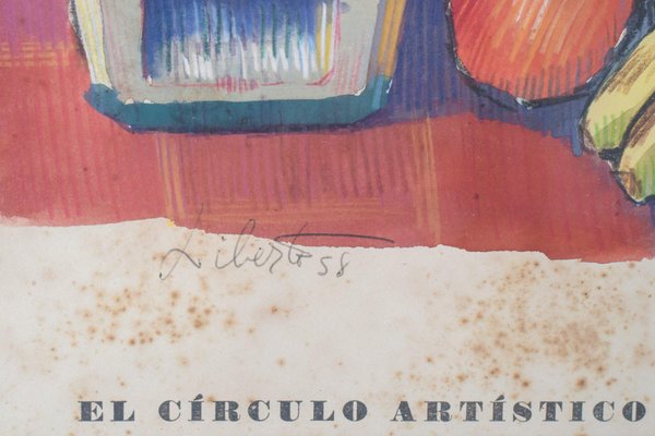 El Círculo Artístico de Sant Lluc, 1958, Lithograph on Paper, Framed-AOI-1106729