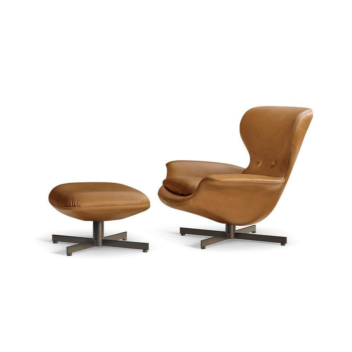 ELAS Bergère Swivel Base with Footstool