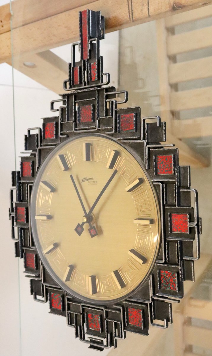 Electric Wall Clock from Atlantic, 1970s