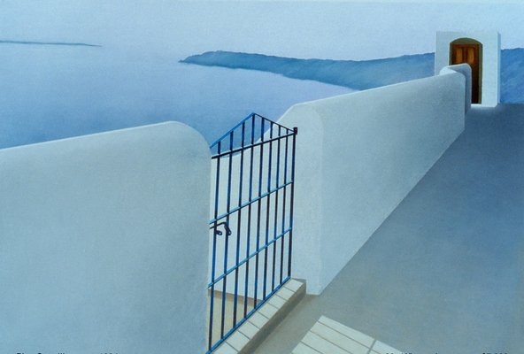 Elena Borstein, Blue Gate III, 1994, Pastel on Paper-CHG-2030409