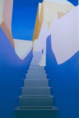 Elena Borstein, Thira Stairway, 1994, Pastel on Paper-CHG-2030418