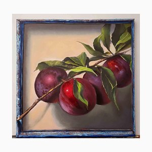 Elena Mardashova, Plums, Oil Painting, 2023-ZCI-2029901