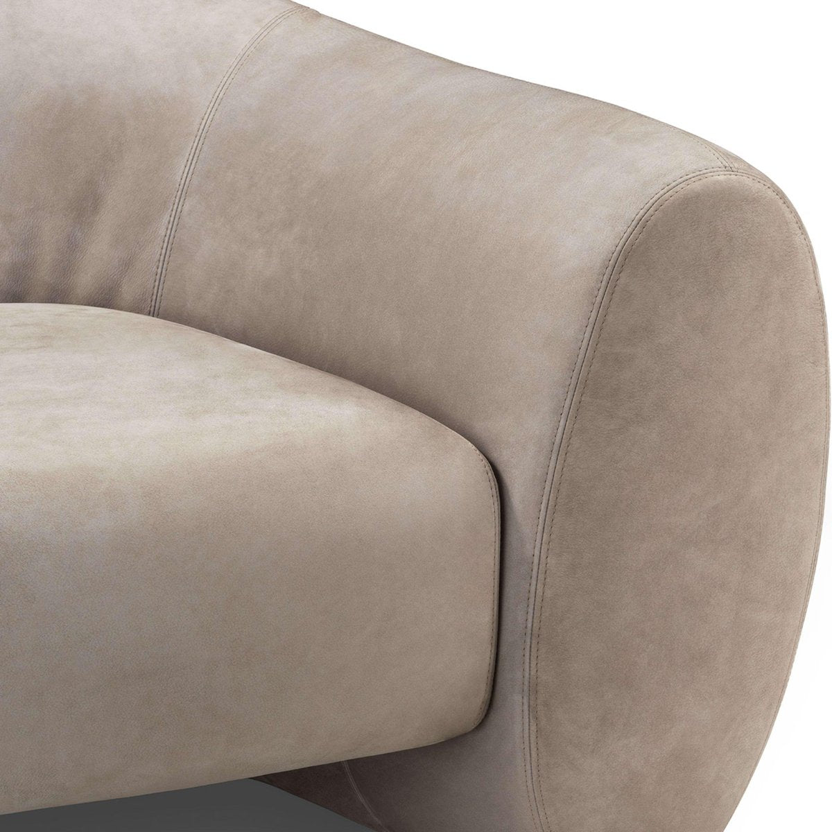 Elephant Three-Seater Beige Sofa by Stefano Giovannoni