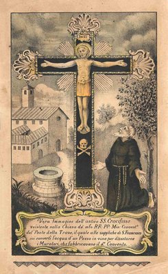 Eliane Petit, St. Francis and the Crucifix, Lithograph, Carlo Verdon, 1850s-ZCI-979064