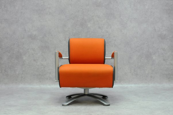 Elipsis Armchair in Orange Fabric-HDZ-1736712