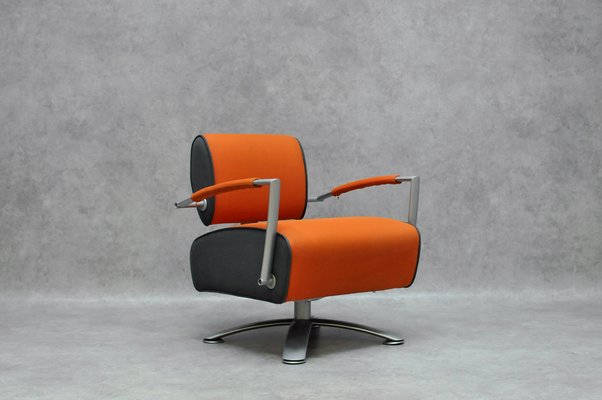 Elipsis Armchair in Orange Fabric-HDZ-1736712