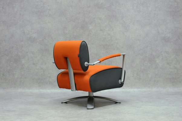 Elipsis Armchair in Orange Fabric-HDZ-1736712