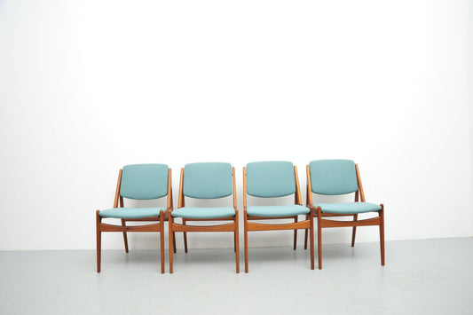 Ella Teak Chairs by Arne Vodder, Set of 4