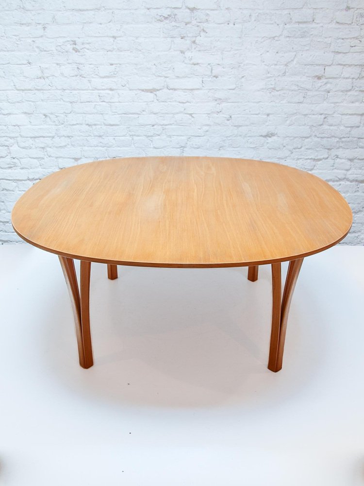 Ellipse Coffee Table attributed to Piet Hein & Bruno Mathsson for Fritz Hansen, 1990