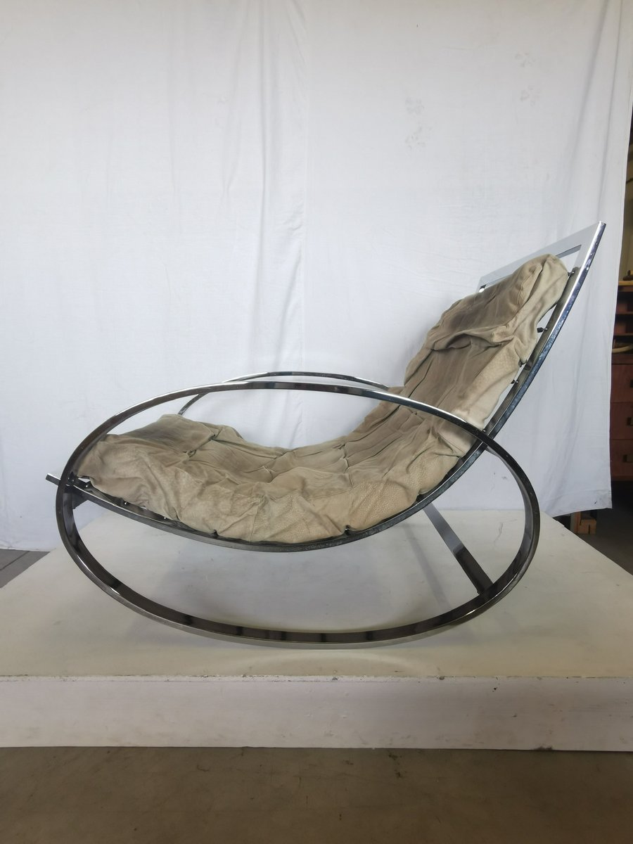 Ellipse Rocking Armchair by Renato Zevi, 1970