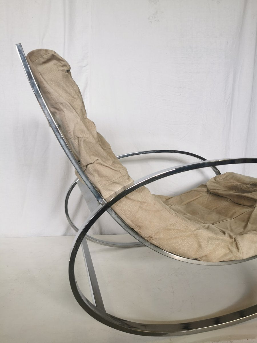 Ellipse Rocking Armchair by Renato Zevi, 1970