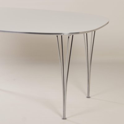 Elliptical Dining Table by Piet Hein and Bruno Mathsson for Fritz Hansen, 1970s-ZT-1431393