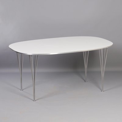 Elliptical Dining Table by Piet Hein and Bruno Mathsson for Fritz Hansen, 1970s-ZT-1431393