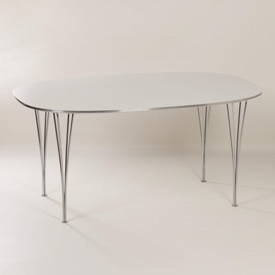 Elliptical Dining Table by Piet Hein and Bruno Mathsson for Fritz Hansen, 1970s-ZT-1431393