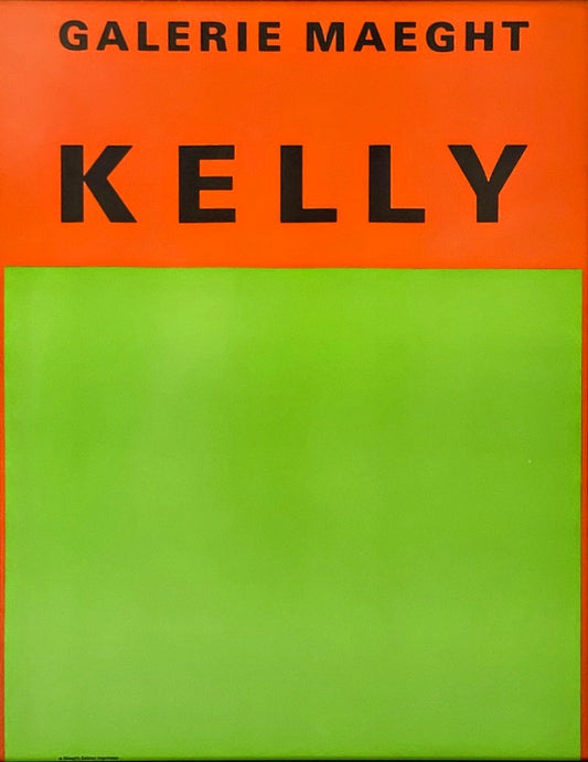 Ellsworth Kelly, Orange and Green, Original Lithograph, 1964