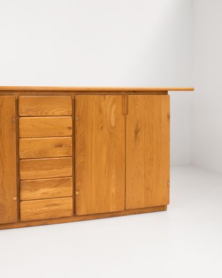 Elm & Brass Sideboard from Romanutti, Italy, 1970s-KWC-1425240