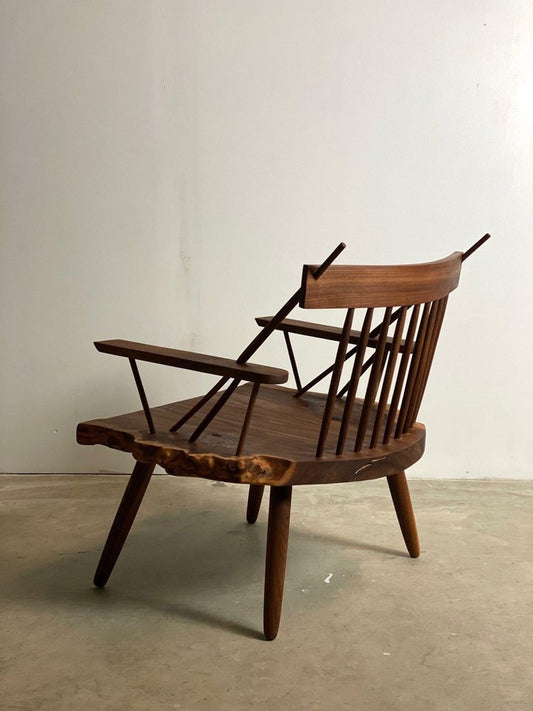 Elm Burl Wood Lounge Chair by Michael Rozell