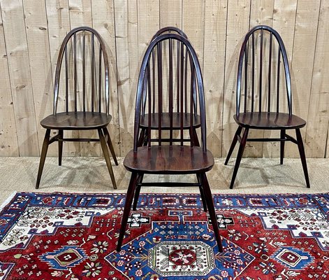 Elm Chairs from Ercol, 1970s, Set of 4-QYF-2024527