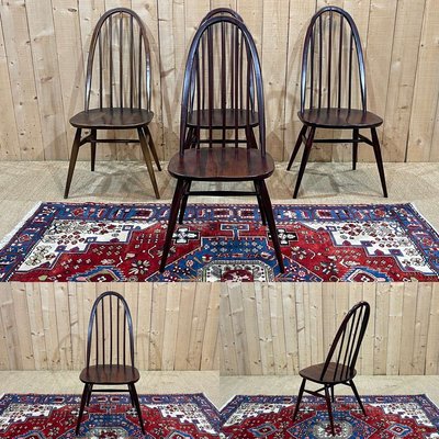 Elm Chairs from Ercol, 1970s, Set of 4-QYF-2024527