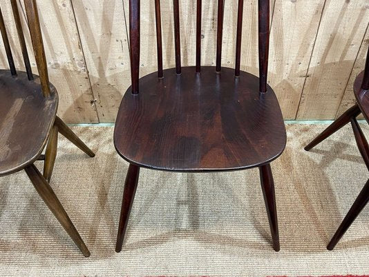 Elm Chairs from Ercol, 1970s, Set of 4-QYF-2024527