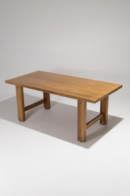 Elm Dining Table from Maison Regain, 1980s-QAC-2035322