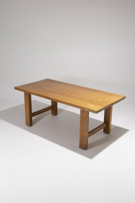 Elm Dining Table from Maison Regain, 1980s-QAC-2035322