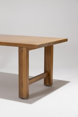 Elm Dining Table from Maison Regain, 1980s-QAC-2035322