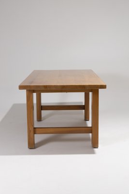 Elm Dining Table from Maison Regain, 1980s-QAC-2035322