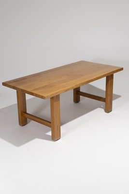 Elm Dining Table from Maison Regain, 1980s-QAC-2035322