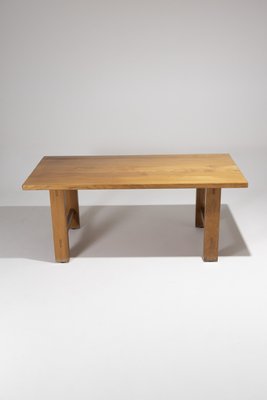 Elm Dining Table from Maison Regain, 1980s-QAC-2035322