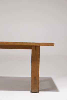 Elm Dining Table from Maison Regain, 1980s-QAC-2035322