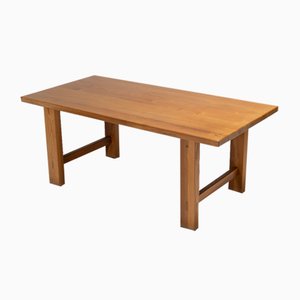 Elm Dining Table from Maison Regain, 1980s-QAC-2035322