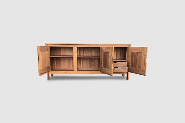 Elm Sideboard by Roland Haeusler for Maison Regain, 1970s-PDW-1396907