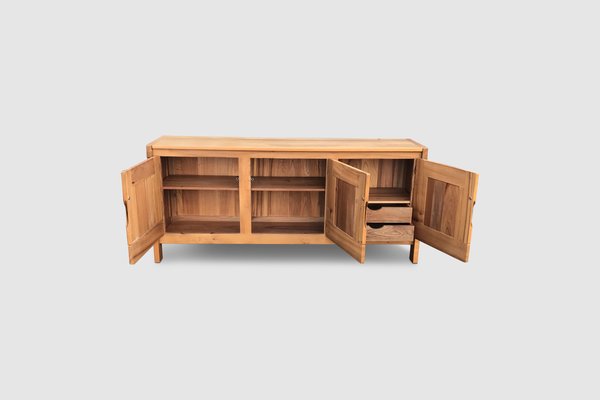 Elm Sideboard by Roland Haeusler for Maison Regain, 1970s-PDW-1396907