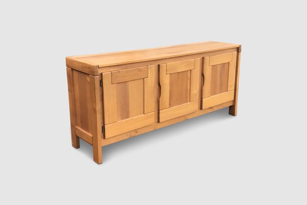 Elm Sideboard by Roland Haeusler for Maison Regain, 1970s-PDW-1396907