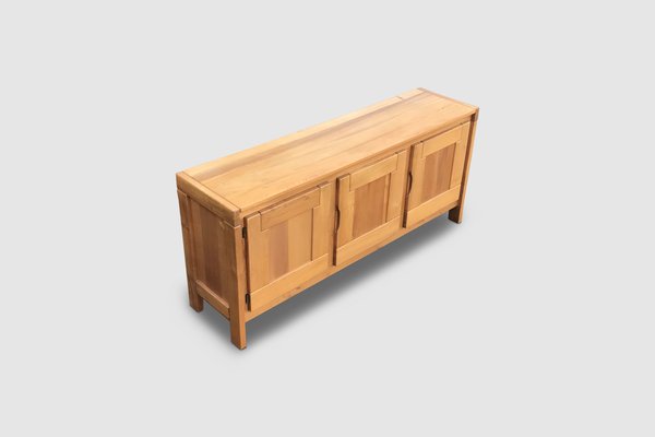 Elm Sideboard by Roland Haeusler for Maison Regain, 1970s-PDW-1396907