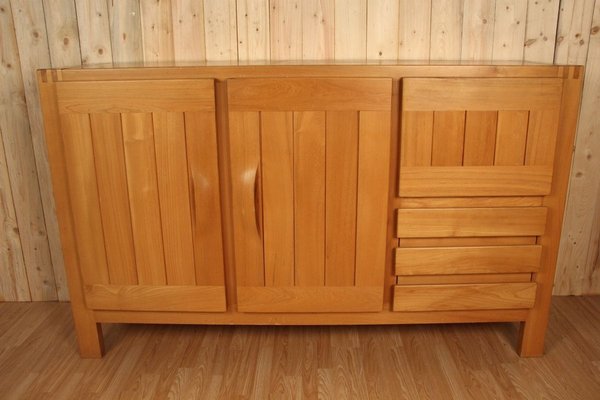 Elm Sideboard from Maison Regain, 1970s-KMQ-841187