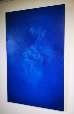 Elodie Dollat, Monochrome Bleu II, 2019, Mixed Media on Canvas-CHG-2025659