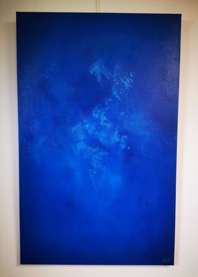 Elodie Dollat, Monochrome Bleu II, 2019, Mixed Media on Canvas-CHG-2025659