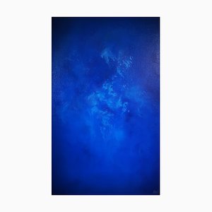 Elodie Dollat, Monochrome Bleu II, 2019, Mixed Media on Canvas-CHG-2025659