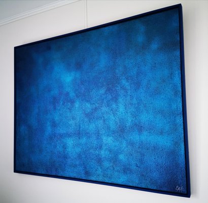 Elodie Dollat, Monochrome Bleu III, 2019, Mixed Media on Canvas-CHG-2025658