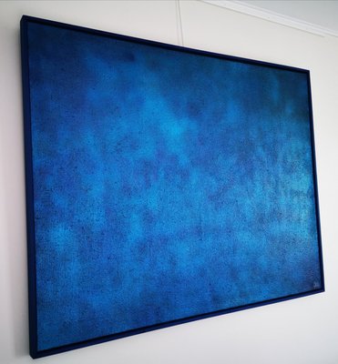 Elodie Dollat, Monochrome Bleu III, 2019, Mixed Media on Canvas-CHG-2025658