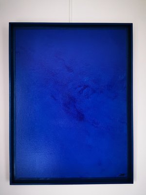 Elodie Dollat, Monochrome Bleu IV, 2019, Mixed Media on Canvas-CHG-2025661