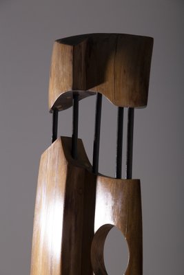 Elvio Becheroni, Totem, Walnut Sculpture-RCE-1787433