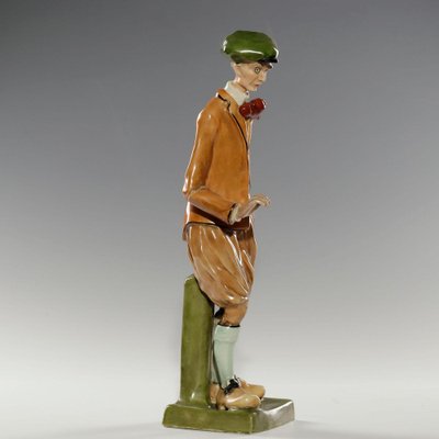 Elvir Otto, Art Nouveau Gentleman with Monocle, 1900s, Ceramic-QBR-1752669