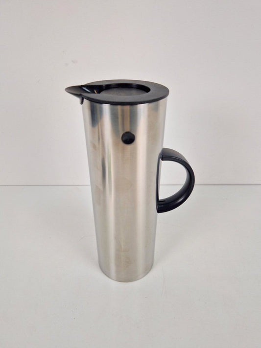 EM77 1 Liter Thermos in Stainless Steel and Matte Plastic by Erik Magnussen for Stelton